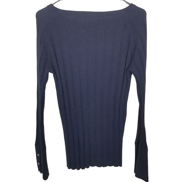 Tory Burch Womens Ranita Cashmere Sweater Size L Classic Designer Quiet Luxury - Picture 8 of 8